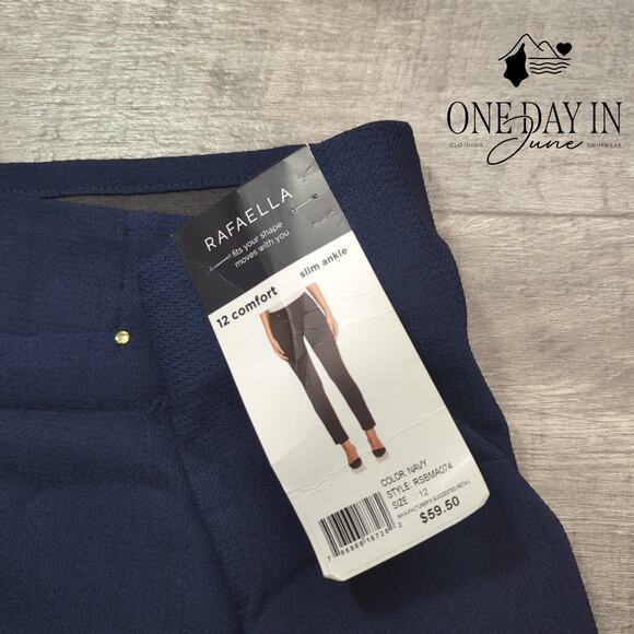 Rafaella Slim Ankle Pants Size 12 - Picture 2 of 6